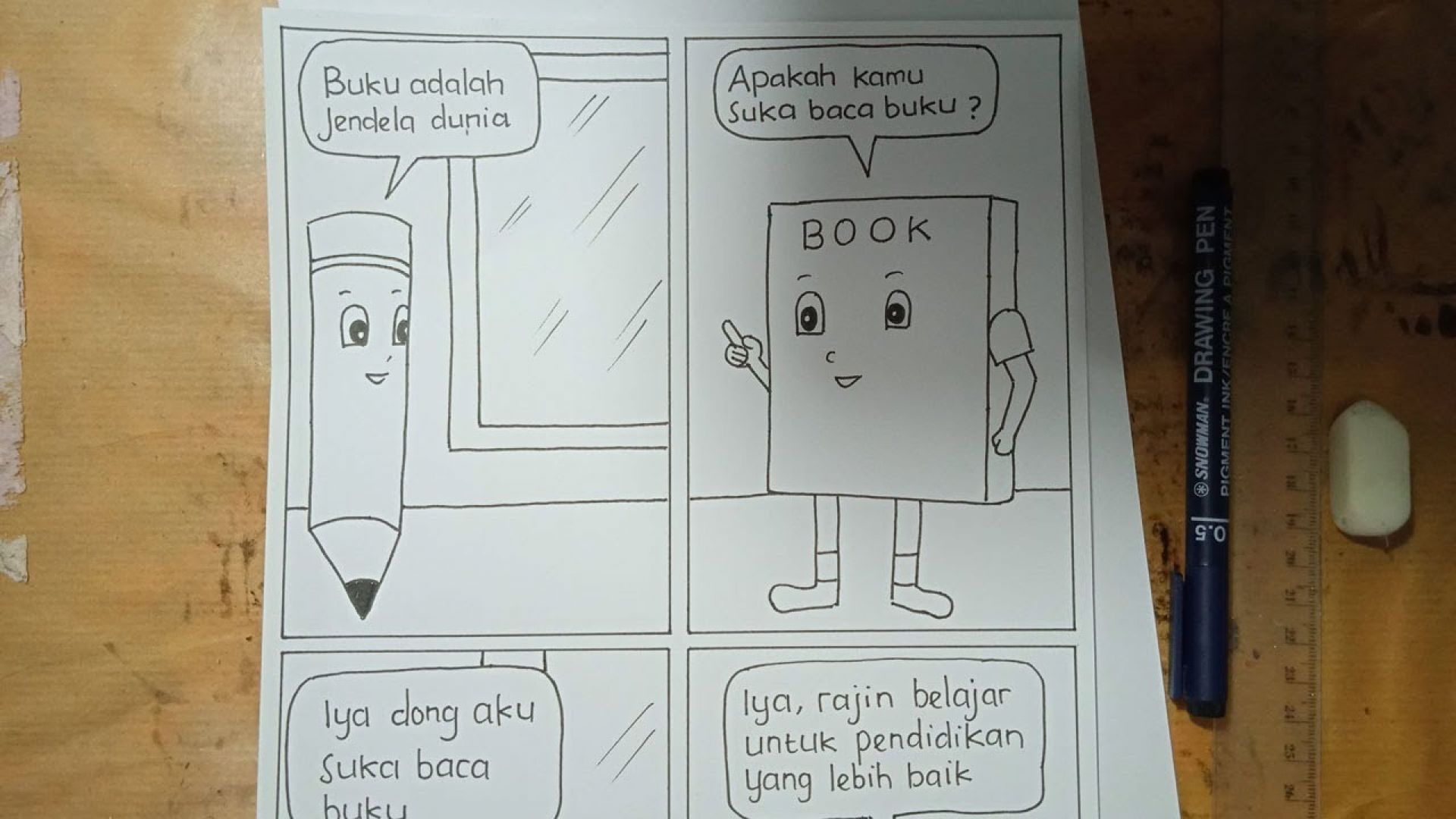 Cara Membuat Komik Di Buku Gambar Dengan Mudah Yuk Cek Yupi